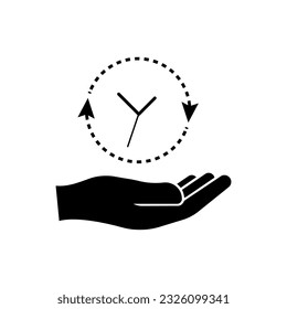 Patience Icon. Composure, Forbearance Symbol.       