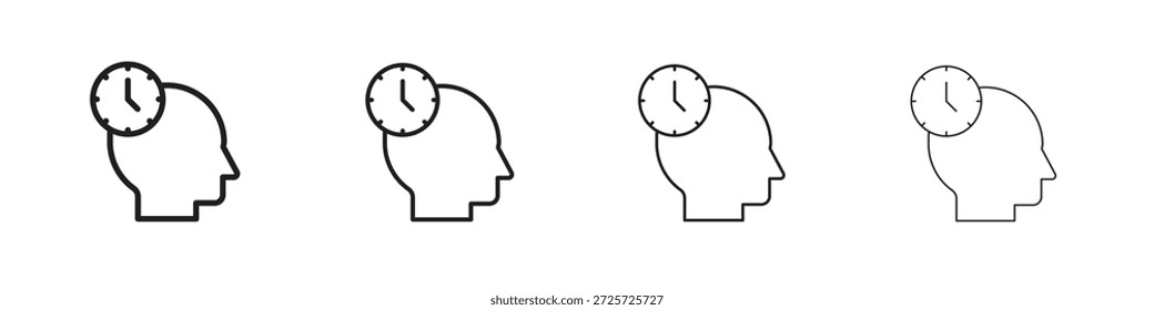 Patience icon concept. Thin line symbol. Simple outline style vector