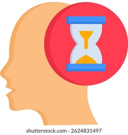 Patience Icon Flat Vector Illustration