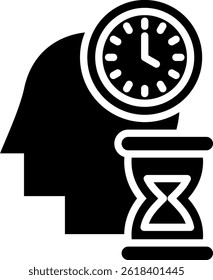 Patience Icon Glyph Vector Illustration