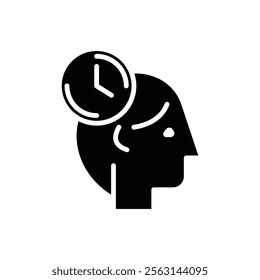 Patience icon Isolated flat vector in outline