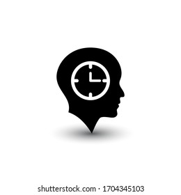 patience icon isolated on white background. Vector illustration. EPS 10.