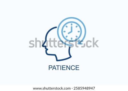 Patience Icon Or Logo Isolated Illustration