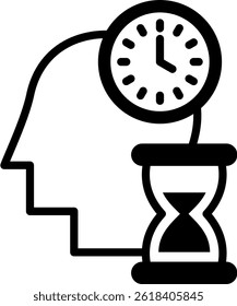Patience Icon Mixed Vector Illustration