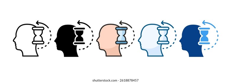 Patience Icon Set Multiple Style Collection