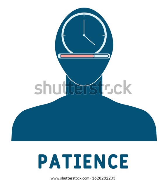 Patience Icon Simple Element Illustration Patience Stock Vector ...