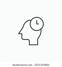 Icono de paciencia Ilustración vectorial. EPS10