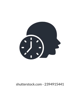 patience icon. vector.Editable stroke.linear style sign for use web design,logo.Symbol illustration.