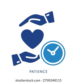 Patience Mini Illustration Icon. Use For Modern Concept, Print, Ui, Ux Kit, Web And App Development. Vector Related To Business Finance, Management And More
