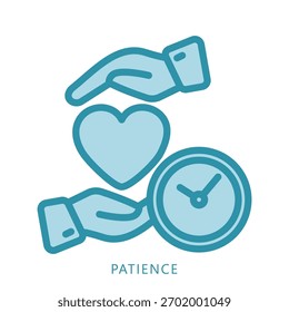 Patience Mini Illustration Icon. Use For Modern Concept, Print, Ui, Ux Kit, Web And App Development. Vector Related To Business Finance, Management And More