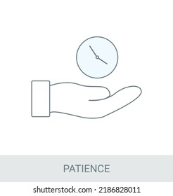 Patience - Soft Skill Icon, It is easy to edit high resolution and vector image