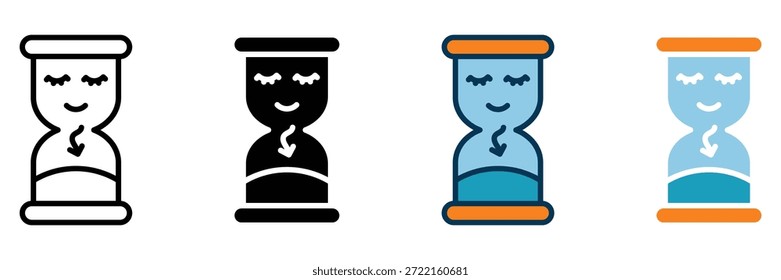 Icono de Web de paciencia colección de estilo múltiple