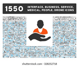 Patient Assistance and other web interface, business tools, people poses, medical service vector icons. Style is flat symbols, bicolored, rounded angles, white background.