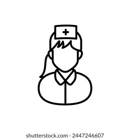 Patient Attendant icon in vector. Logotype
