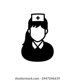 Patient Attendant icon in vector. Logotype
