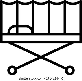 Patient Bed Concept Vector Icon Design, Personal protective equipment Symbol, Workplace health surveillance Sign, occupational safety and healthcare stock Illustration