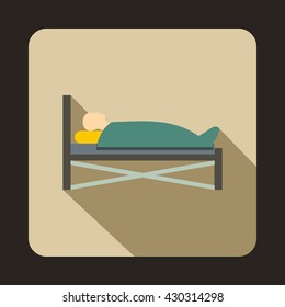 Patient in bed icon