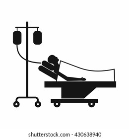 Patient in bed icon