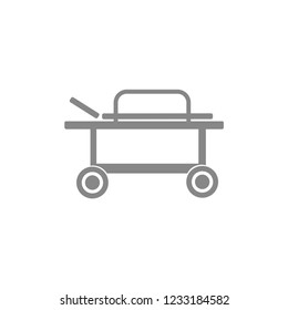 patient bed icon icon. Vector Illustration