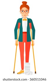 Patient with broken leg.
