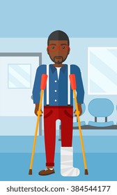 Patient with broken leg.