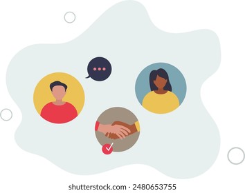 Patient centered care and medical support from doctor.Healthcare service with effective and quality attitude.flat illustration.