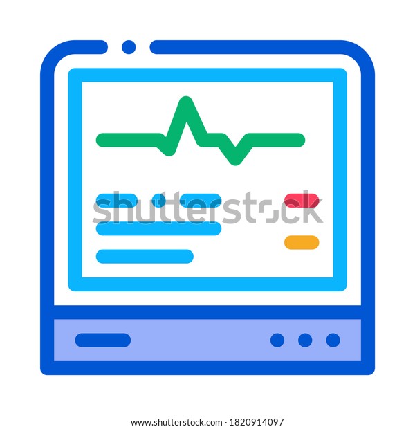 patient chart card icon vector.\
patient chart card sign. isolated contour symbol\
illustration