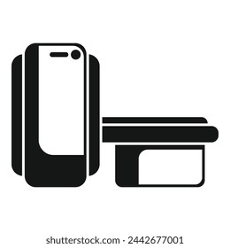 Icono de diagnóstico del paciente vector simple. Radiología médica. Laboratorio de atención al examen