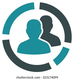 Patient Diagram vector icon. Style is bicolor flat symbol, soft blue colors, rounded angles, white background.