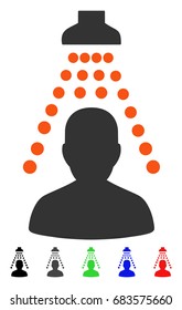 Patient Disinfection flat vector icon with colored versions. Color patient disinfection icon variants with black, gray, green, blue, red.