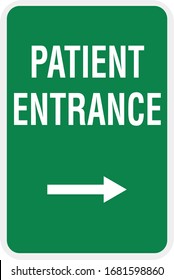 patient entrance this way patient only  