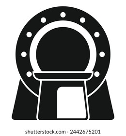 Patient examination icon simple vector. Doctor clinic therapy. Cerebral medicine