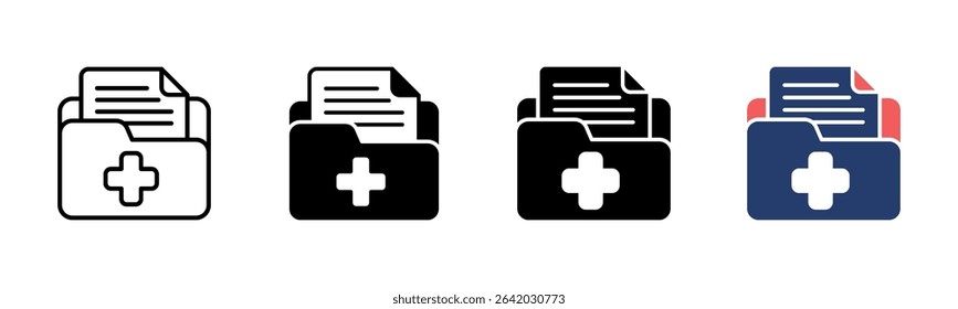 Patient File icon sheet multiple style collection