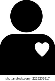 Patient health care profile flat vector icon for medical apps and websites.eps
