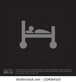 patient, icon - Black Creative Background