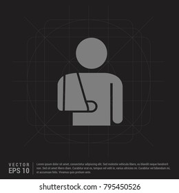 patient, icon Black Creative Background