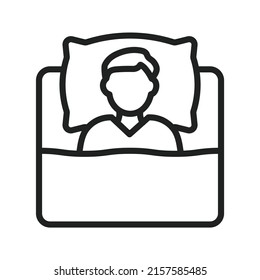 Patient Icon. Can also be used for Hospital Facilities. Suitable for mobile apps, web apps and print media.
