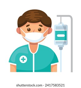 Patient icon design illustration. Vector design