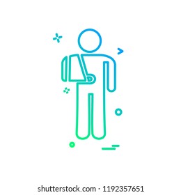 Patient icon design vector