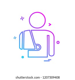 Patient icon design vector