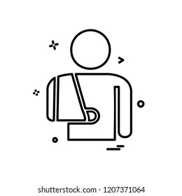 Patient icon design vector