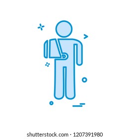 Patient icon design vector