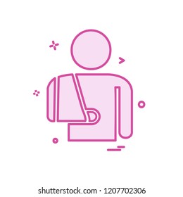 Patient icon design vector