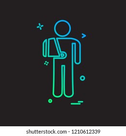 Patient icon design vector