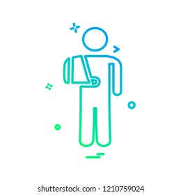 Patient icon design vector