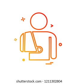 Patient icon design vector