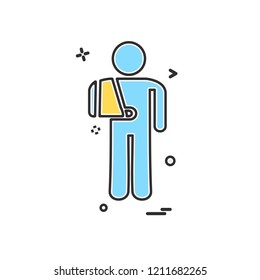 Patient icon design vector