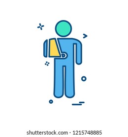 Patient icon design vector