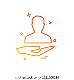 Patient icon design vector