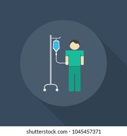Patient icon flat design